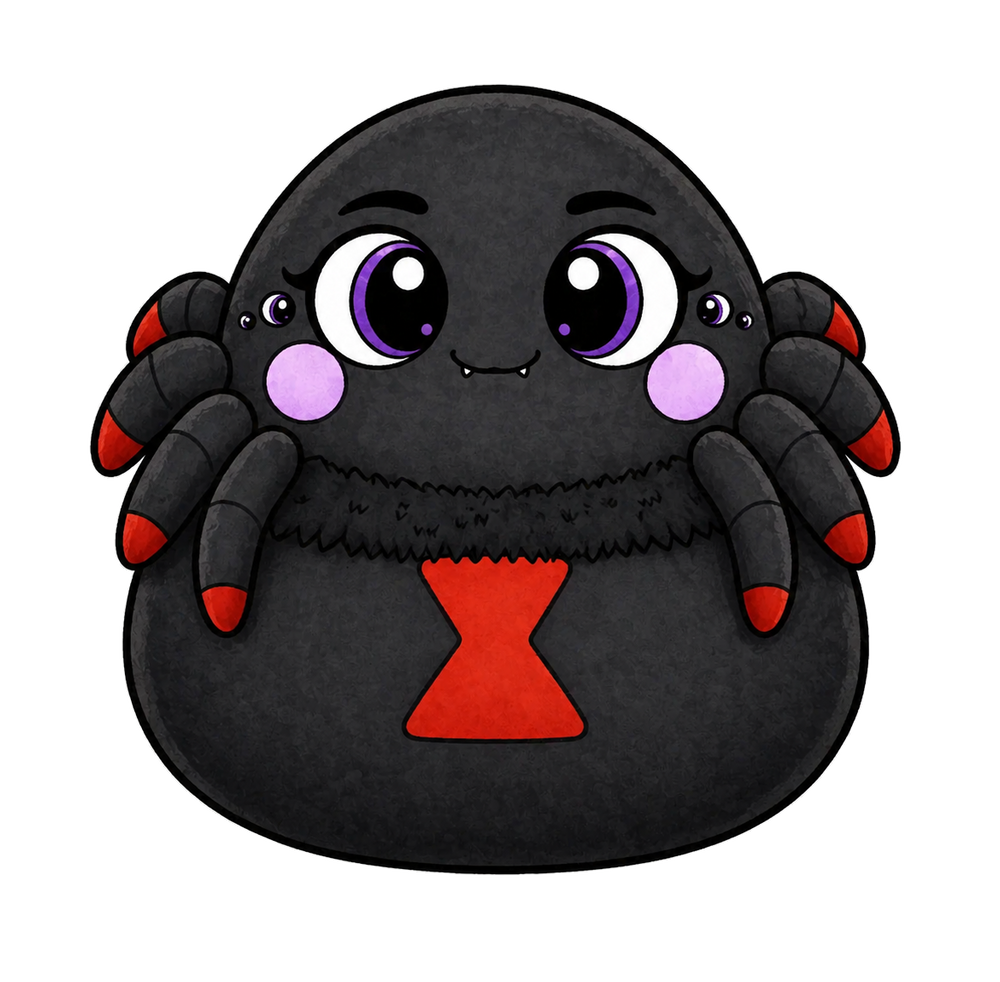 Vanessa the Black Widow Plush: Meet the New Plush Rush Kickstarter